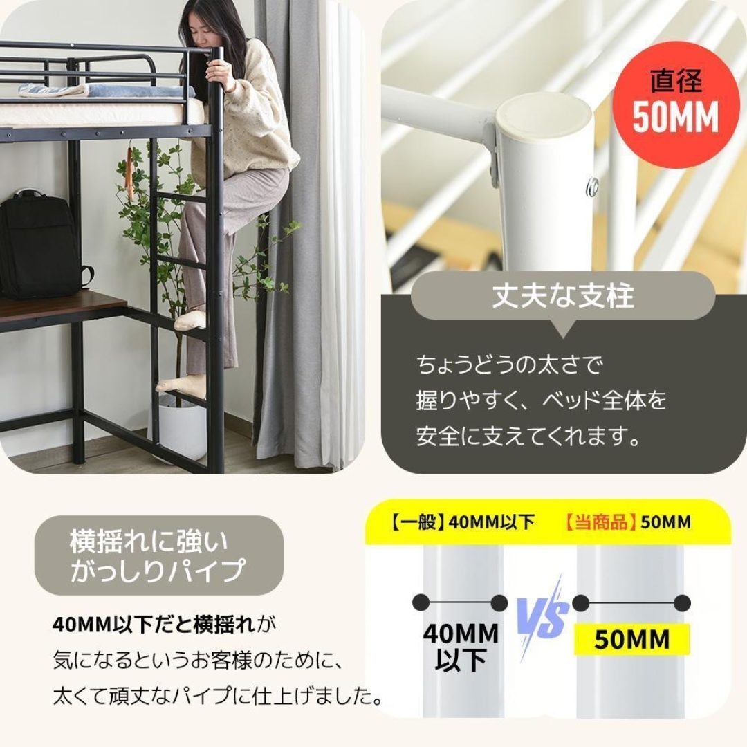 システムベット 宮棚ロフトベッド コンセント付きデスク付き収納 システムベット 宮棚ロフトベッド コンセント付きデスク付き収納