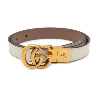 グッチ(Gucci)のグッチ ベルト GGマーモント リバーシブル スリム レザー サイズ70 659418 GUCCI 白(ベルト)