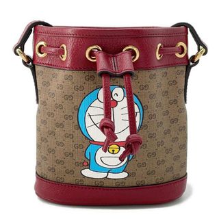 グッチ(Gucci)のグッチ ショルダーバッグ ミニGGスプリームキャンバス ミニバゲット ドラえもん 647801 GUCCI バッグ(ショルダーバッグ)