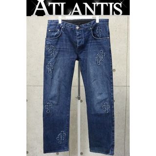 CHROME HEARTS 銀座店 クロムハーツ JEAN STRTLG FBRC デニムクロスパッチ デニムパンツ JVP 36インチ ブルー 94627(デニム/ジーンズ)