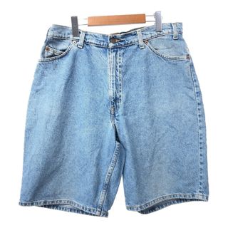 リーバイス(Levi's)の90年代 Levi's リーバイス 560 デニム ショートパンツ オレンジタブ ライトブルー (メンズ W36) 中古 古着 Q5446(ショートパンツ)