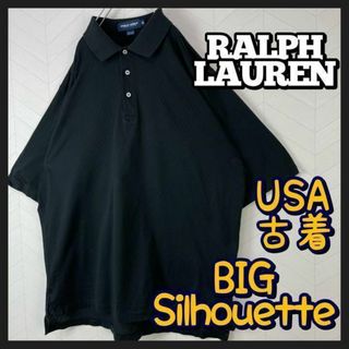 ポロラルフローレン(POLO RALPH LAUREN)のUSA古着 ラルフローレン ポロシャツ 総柄 アーガイル 刺繍 超ビックサイズ(ポロシャツ)