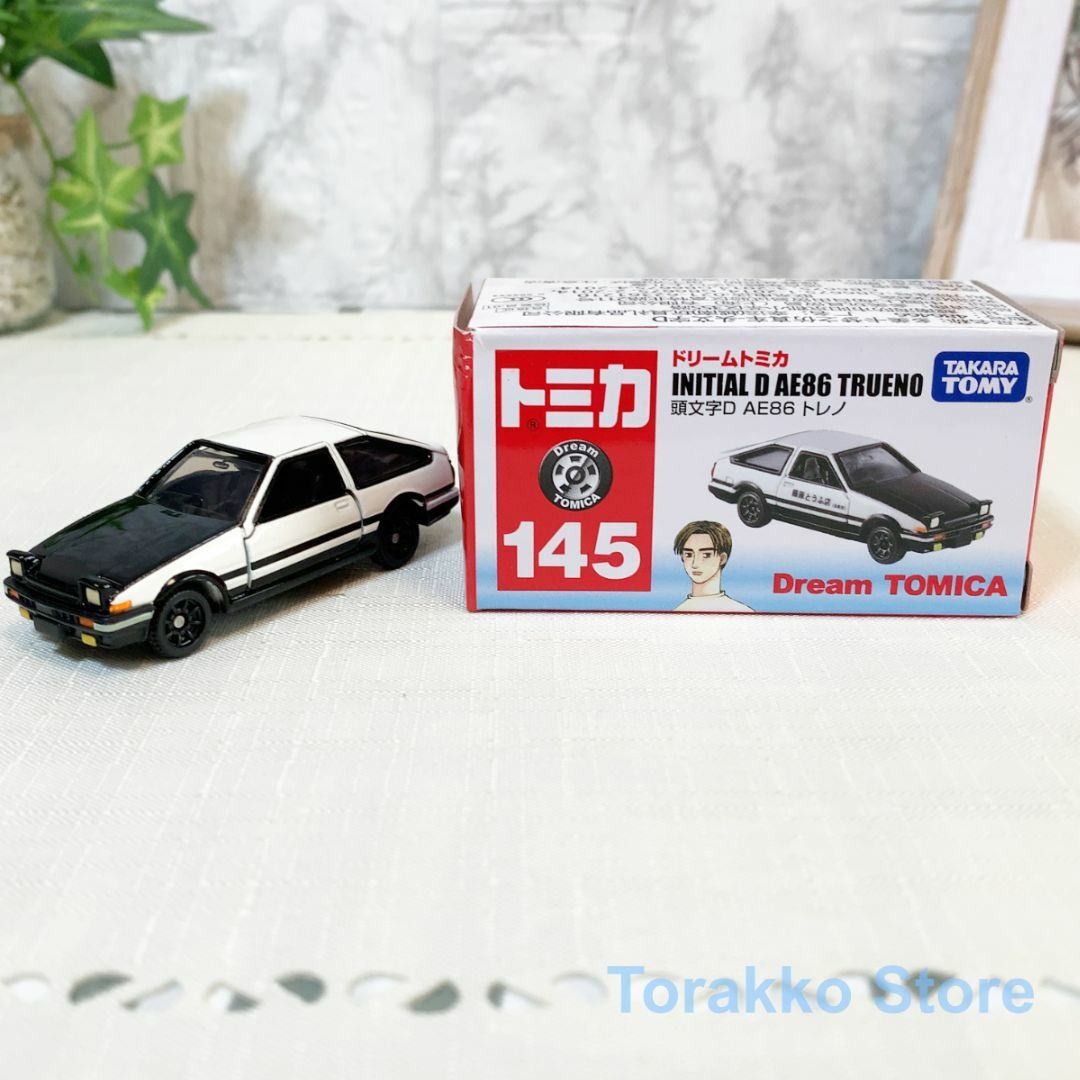 Takara Tomy(タカラトミー)の【新品・未開封】トミカ 145 頭文字D AE86 トレノ 海外販売仕様正規品 エンタメ/ホビーのおもちゃ/ぬいぐるみ(ミニカー)の商品写真