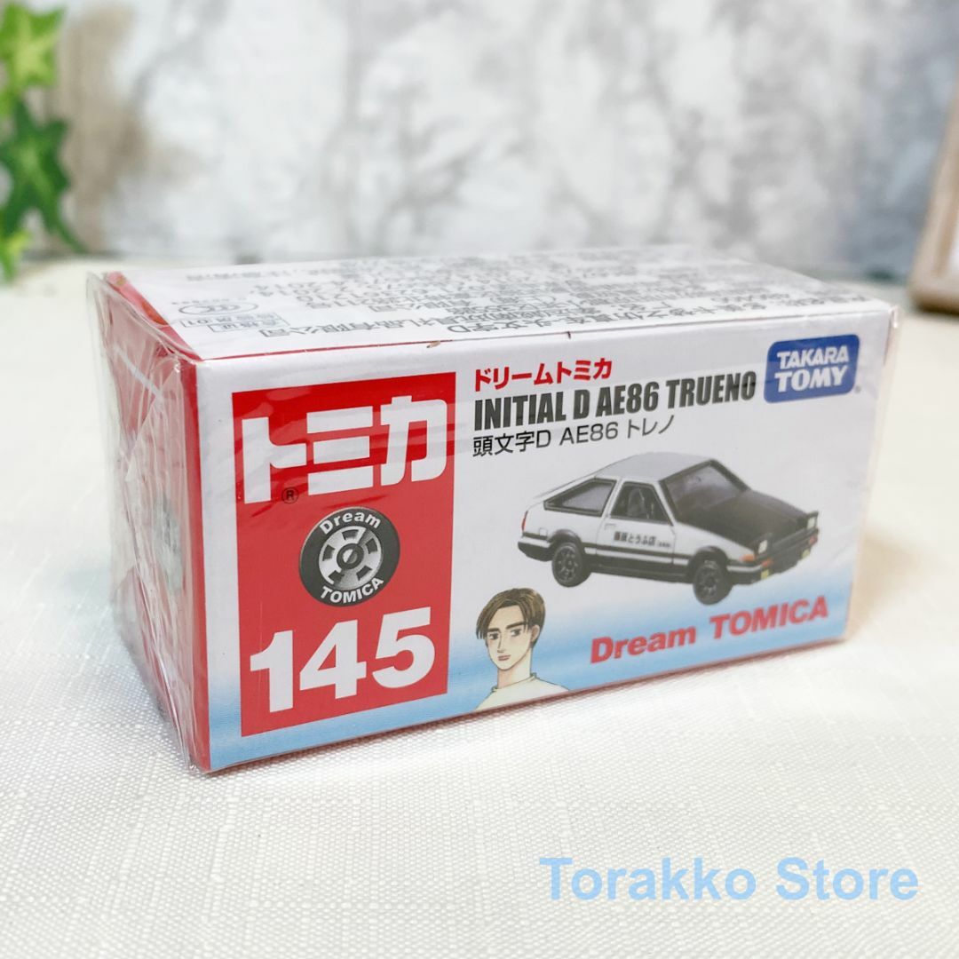 Takara Tomy(タカラトミー)の【新品・未開封】トミカ 145 頭文字D AE86 トレノ 海外販売仕様正規品 エンタメ/ホビーのおもちゃ/ぬいぐるみ(ミニカー)の商品写真