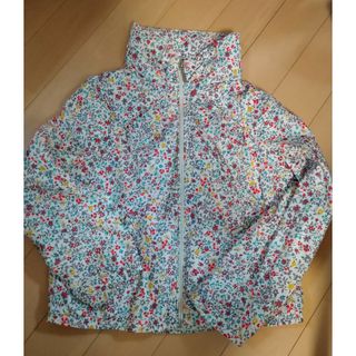 ザラキッズ(ZARA KIDS)のZARA　キッズ　花柄　ナイロンブルゾン　110cm(ジャケット/上着)