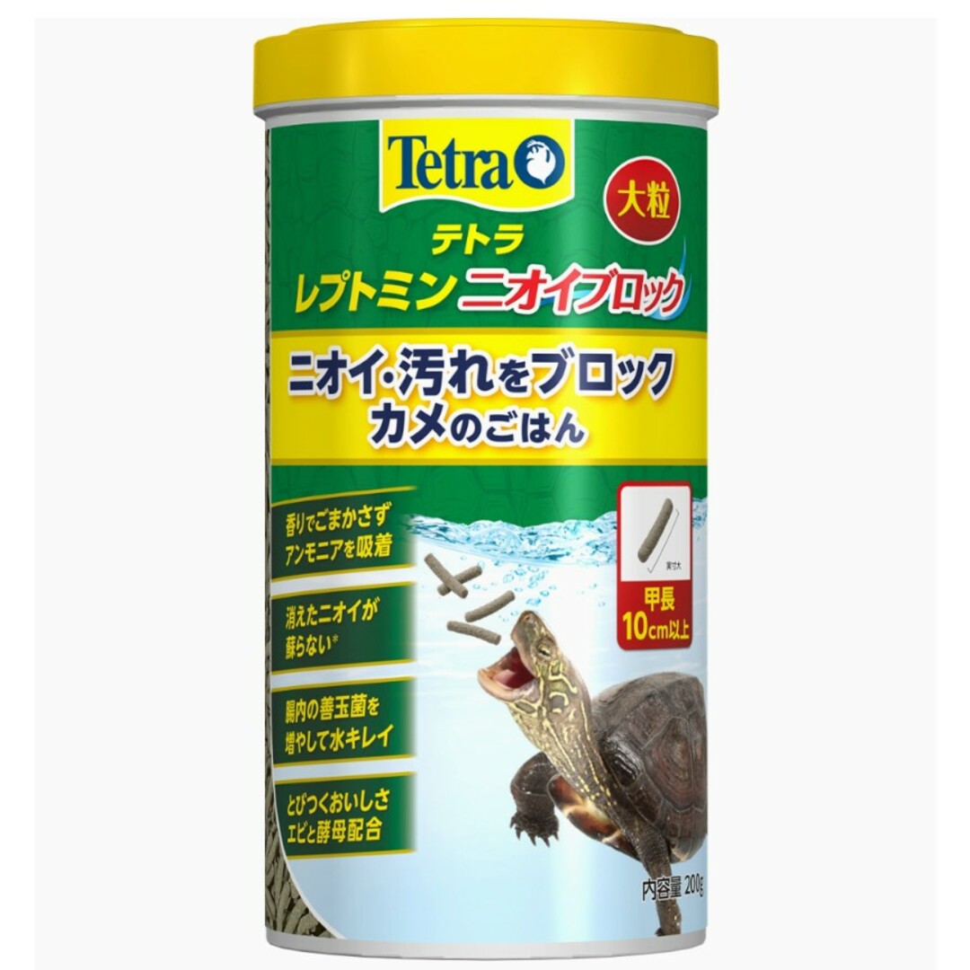 Tetra(テトラ)の水棲亀用フード テトラ レプトミン ニオイブロック 大粒 200ｇ その他のペット用品(爬虫類/両生類用品)の商品写真