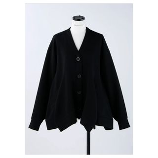 nagonstans - ナゴンスタンス curve drape cardigan ブラック