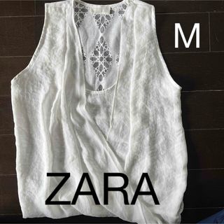 ZARA 白レースタンクトップ♡