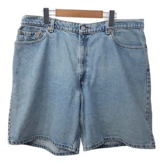 リーバイス(Levi's)の90年代 Levi's リーバイス デニム ショートパンツ 大きいサイズ ライトブルー (レディース 20) 中古 古着 Q5460(ショートパンツ)