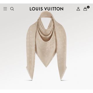 ルイヴィトン(LOUIS VUITTON)のLOUIS VUITTON ピンクベージュストール🤍(マフラー/ショール)