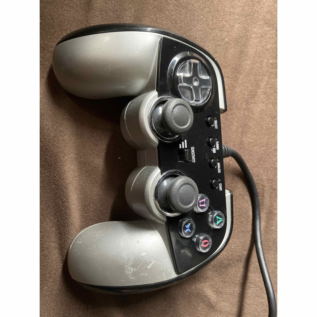 サイバー　PS2コントローラー　連写パッド付き　動作OK エンタメ/ホビーのゲームソフト/ゲーム機本体(その他)の商品写真