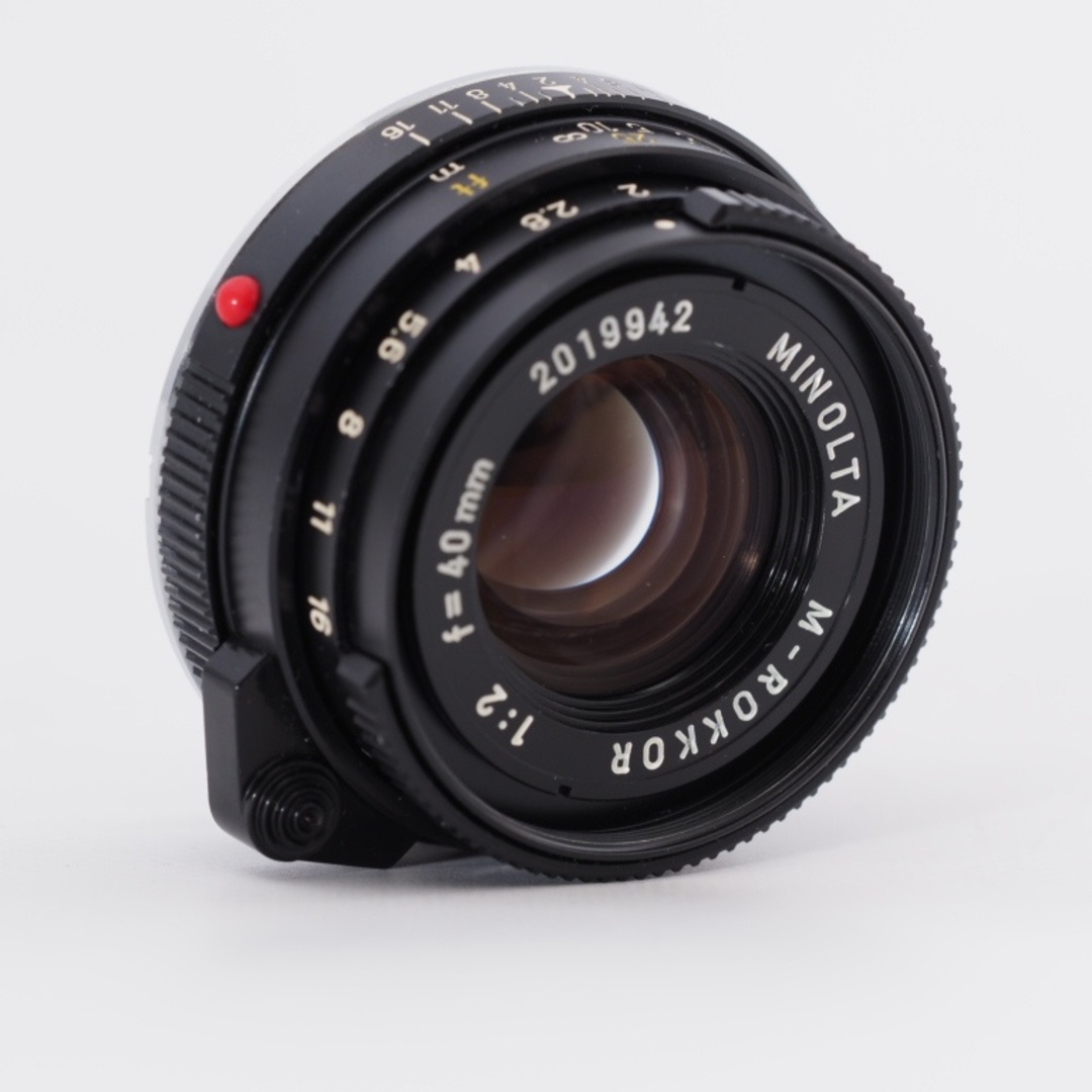 KONICA MINOLTA - MINOLTA ミノルタ M-ROKKOR 40mm F2 単焦点レンズ KONICA MINOLTA - MINOLTA ミノルタ M-ROKKOR 40mm F2 単焦点レンズ