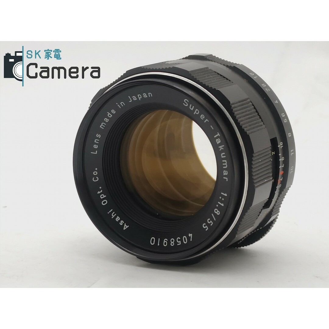 PENTAX(ペンタックス)のPENTAX Super-Takumar 55ｍｍ F1.8 M42 キャップ フィルター付 ペンタックス スマホ/家電/カメラのカメラ(レンズ(単焦点))の商品写真