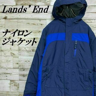 ランズエンド(LANDS’END)の【351】ランズエンドフルジップナイロンジャケットワンポイントロゴ(ナイロンジャケット)