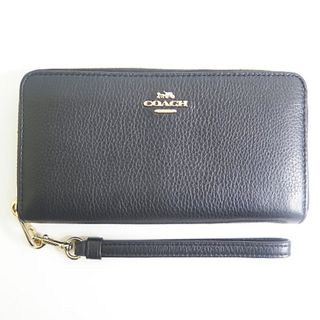 コーチ(COACH)のコーチ COACH C4451 ラウンドファスナー 長財布 レザー ブラック(長財布)