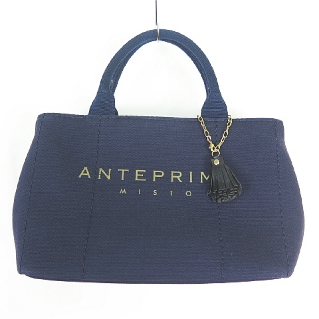 ANTEPRIMA(アンテプリマ)のアンテプリマ MISTO キャンバス トートバック 2WAY ショルダー 紺 レディースのバッグ(トートバッグ)の商品写真