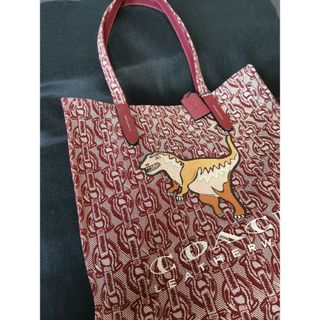 コーチ(COACH)のコーチCOACHキャンバストートバッグ美品レキシー恐竜☆正規品本物(トートバッグ)