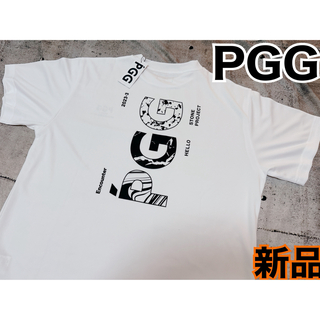 パーリーゲイツ(PEARLY GATES)のPGG 半袖　Tシャツ　新品　サイズ５　レア商品　白　メンズ(ウエア)