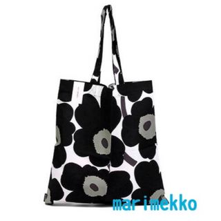 marimekko - 新品　marimekko マリメッコ　トートバッグ　ブラック　エコバッグ　黒