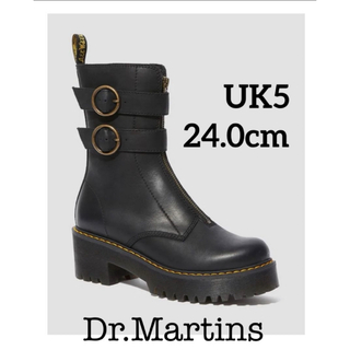 ドクターマーチン(Dr.Martens)のドクターマーチン タメラ TAMELA フロントジップ ブーツ UK5 黒(ブーツ)