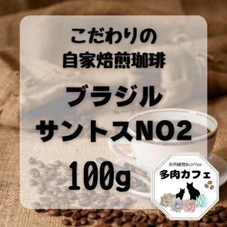 自家焙煎珈琲　ブラジルサントスNO2  300g(コーヒー)