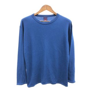 パタゴニア(patagonia)の90年代 USA製 patagonia パタゴニア キャプリーン アンダーシャツ アウトドア ブルー (メンズ XL) 中古 古着 Q5477(Tシャツ/カットソー(七分/長袖))