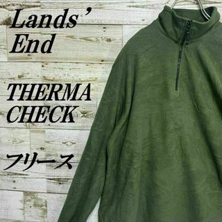 ランズエンド(LANDS’END)の【365】ランズエンドTHERMACHECKハーフジップフリースジャケット(ブルゾン)