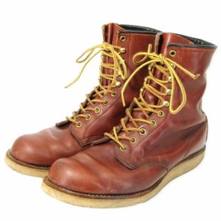 レッドウィング(REDWING)のレッドウィング ロング ラウンドトゥ 708 刺繍羽タグ 35003141(ブーツ)