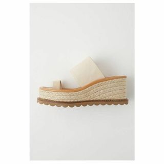 moussy - y2k moussy 厚底サンダル JUTE SOLE TONG アイボリー