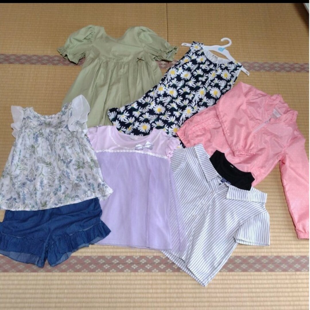 夏物　女の子120cmトップス&ワンピース キッズ/ベビー/マタニティのキッズ服女の子用(90cm~)(Tシャツ/カットソー)の商品写真