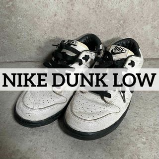 ナイキ(NIKE)のNIKE DUNK LOW WHITE/BLACK白黒 2005年製 UK6(スニーカー)