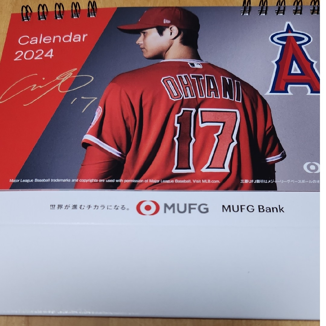 非売品★大谷翔平　2024年　卓上カレンダー　新品 エンタメ/ホビーのタレントグッズ(スポーツ選手)の商品写真