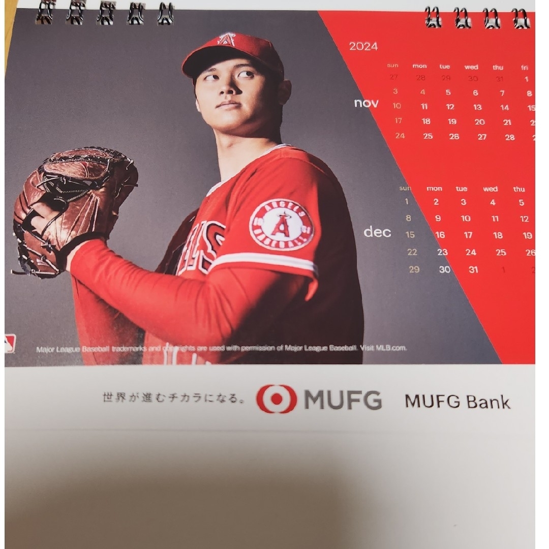 非売品★大谷翔平　2024年　卓上カレンダー　新品 エンタメ/ホビーのタレントグッズ(スポーツ選手)の商品写真