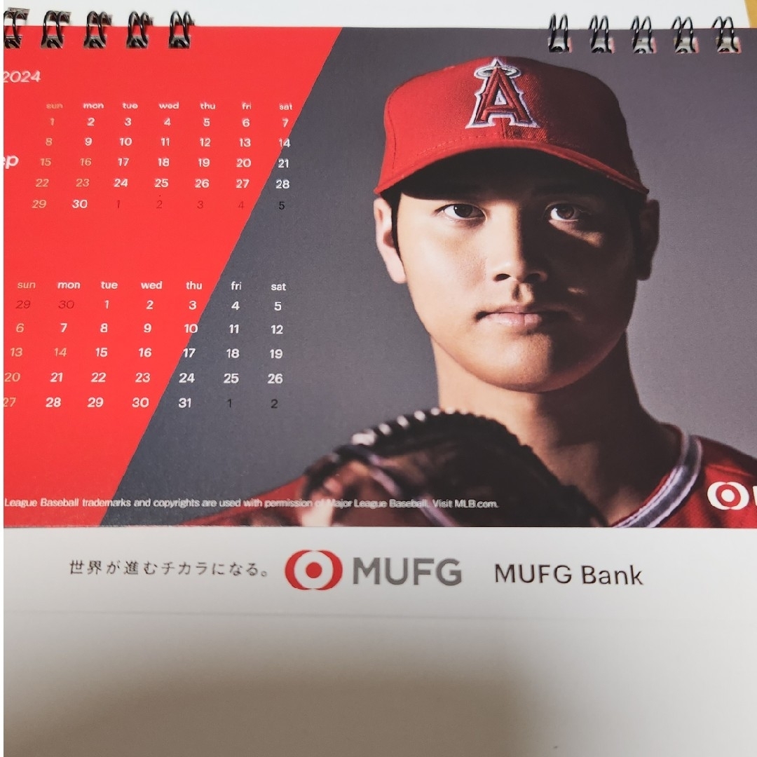 非売品★大谷翔平　2024年　卓上カレンダー　新品 エンタメ/ホビーのタレントグッズ(スポーツ選手)の商品写真