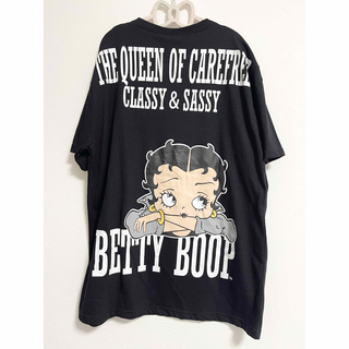 ベティブープ(Betty Boop)の新品未使用 BettyBoop ベティ・ブープ 半袖 Tシャツ ブラック(Tシャツ/カットソー(半袖/袖なし))