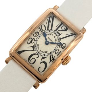 フランクミュラー(FRANCK MULLER)の　フランク・ミュラー FRANCK MULLER ロングアイランド 900QZ シルバー K18PG/レザー クオーツ レディース 腕時計(腕時計)