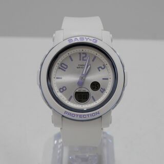 ベビージー(Baby-G)のCASIO Baby-G 腕時計 BGA-290DR USED超美品 レディース ベビーG カシオ アナデジ ホワイト 白 完動品 中古 X5418(腕時計)