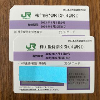 JR東日本株主優待割引券（4割引き）2024年6月30日まで(鉄道乗車券)