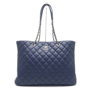 シャネル(CHANEL)のシャネル マトラッセ チェーントートバッグ A91046 ネイビー/ブルー系(トートバッグ)