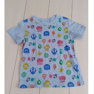 ユニクロ(UNIQLO)のスプラトゥーン　半袖　Ｔシャツ　１１０センチ　UNIQLO　グレー(Tシャツ/カットソー)