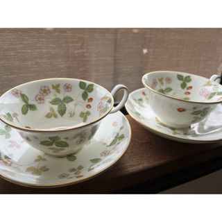 ウェッジウッド(WEDGWOOD)のウェッジウッド　カップ&ソーサー　２セット(グラス/カップ)