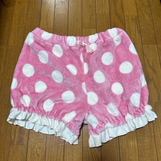 もこもこパンツ　パジャマ　ハーフパンツ　ピンク(カジュアルパンツ)