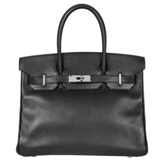 エルメス(Hermes)のエルメス HERMES バーキン30 ハンドバッグ ヴォーエプソン □K刻印(2007年製造)刻印 ブラック シルバー金具【中古】(ハンドバッグ)