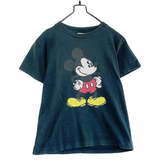 ヴィンテージ(VINTAGE)のチビT y2k 古着 ピチTシャツ ディズニー ミッキー ディストレスト(Tシャツ(半袖/袖なし))