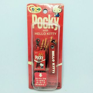 サンリオ(サンリオ)のぐりこ・や　ポッキー with ハローキティ　ポッキーストラップ(キャラクターグッズ)