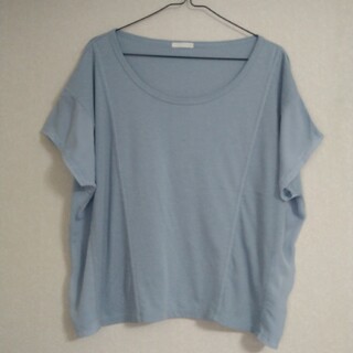 ジーユー(GU)のジーユー 水色 Tシャツ(Tシャツ(半袖/袖なし))