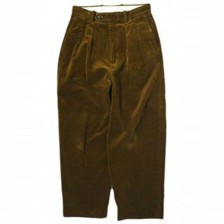 スティーブンアラン(steven alan)のSteven Alan スティーブンアラン BIO CORDUROY IN2PLEATED DRESS TROUSERS 2プリーツワイドコーデュロイパンツ 8114-104-0988 S Brown ボトムス【中古】【Steven Alan】(その他)