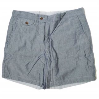 Steven Alan スティーブンアラン アメリカ製 リバーシブルショートパンツ 1263-343-0167 30 ブルー ショーツ ソリッド/チェック ボトムス【中古】【Steven Alan】