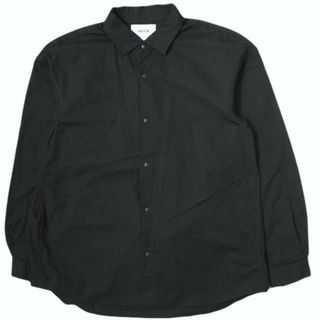 YAECA ヤエカ 日本製 COMFORT SHIRT EXTRA WIDE コンフォートシャツ エクストラワイド 19143 S D.NAVY 長袖 トップス【中古】【YAECA】