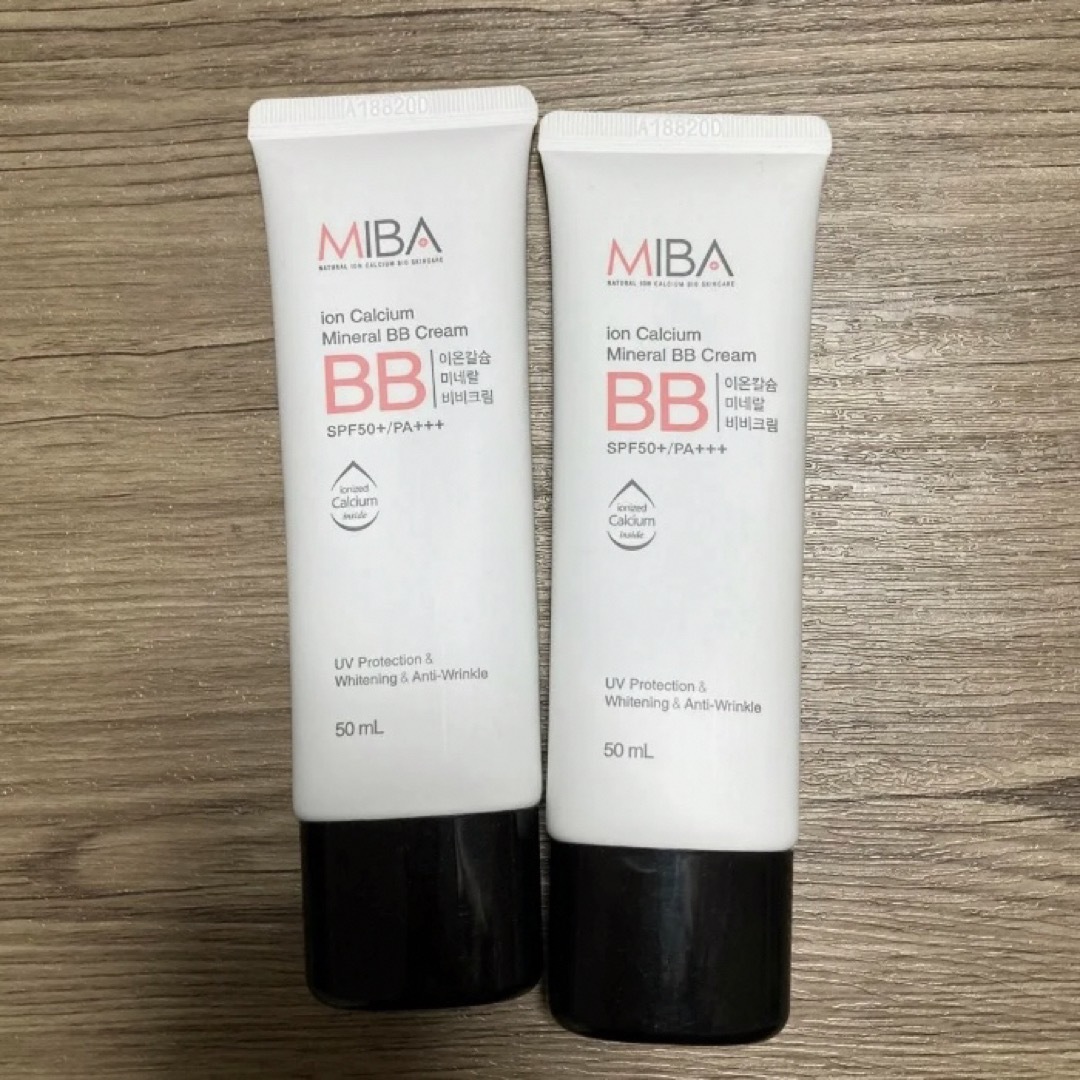 MIBA ミバ イオンカルシウムミネラル BBクリーム 50ml 2個 コスメ/美容のベースメイク/化粧品(ファンデーション)の商品写真